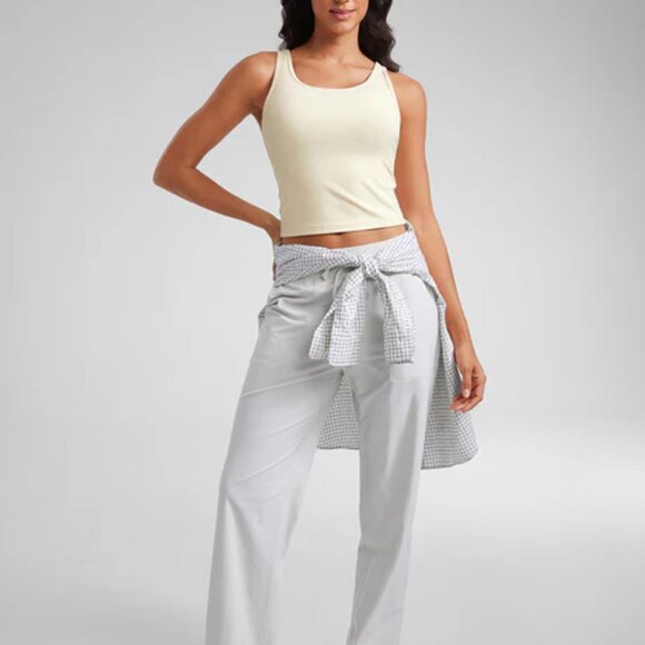 Butterluxe Double Lined Scoop Neck Tank - Gloam Yellow - Picture 4 of 4